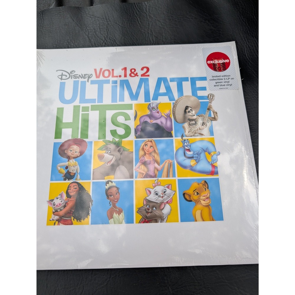 Disney Ultimate Hits Vol 1 & 2 Vinyl Record Target Exclusive Green Blue 2-LP NEW